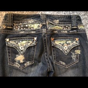 Miss Me JP4221C Camouflage Distressed Jeans 25